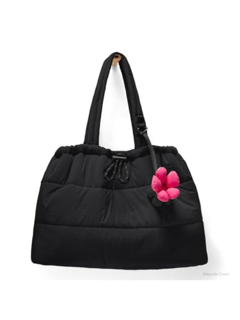 Puffer Tote Bag Quilted Nylon Waterproof Shoulder Handbag Work Travel